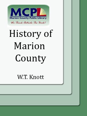 cover image of History of Marion County